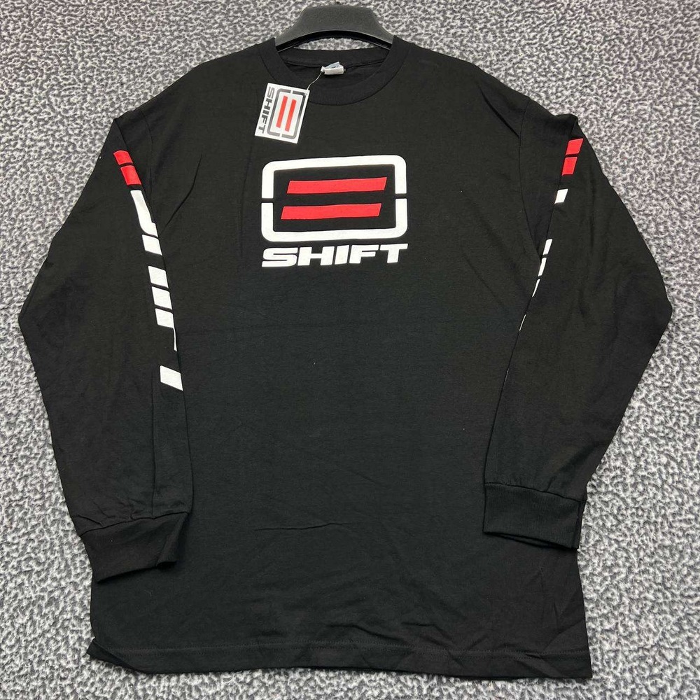 Vintage Shift Motocross Motorcycle Racing Shirt Men Large Long Sleeve Cotton New